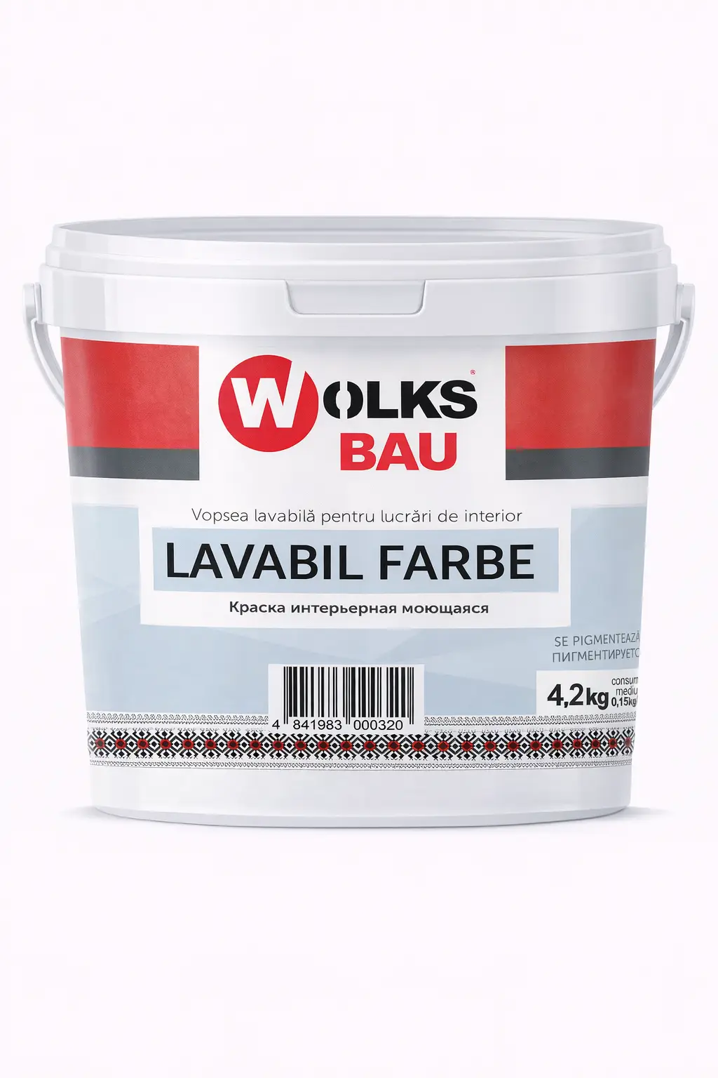 Vopsea WOLKS BAU Lavabil Farbe